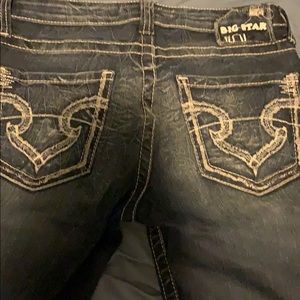 Big star jeans size 29 long boot cut low rise fit